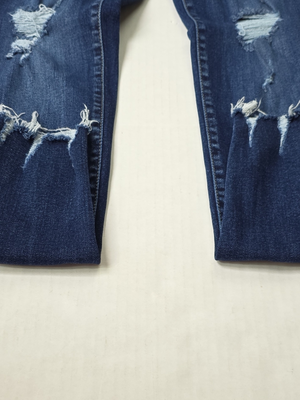 Kancan Dark Blue Skinny Distressed Button-Fly Jeans - Picture 5 of 8